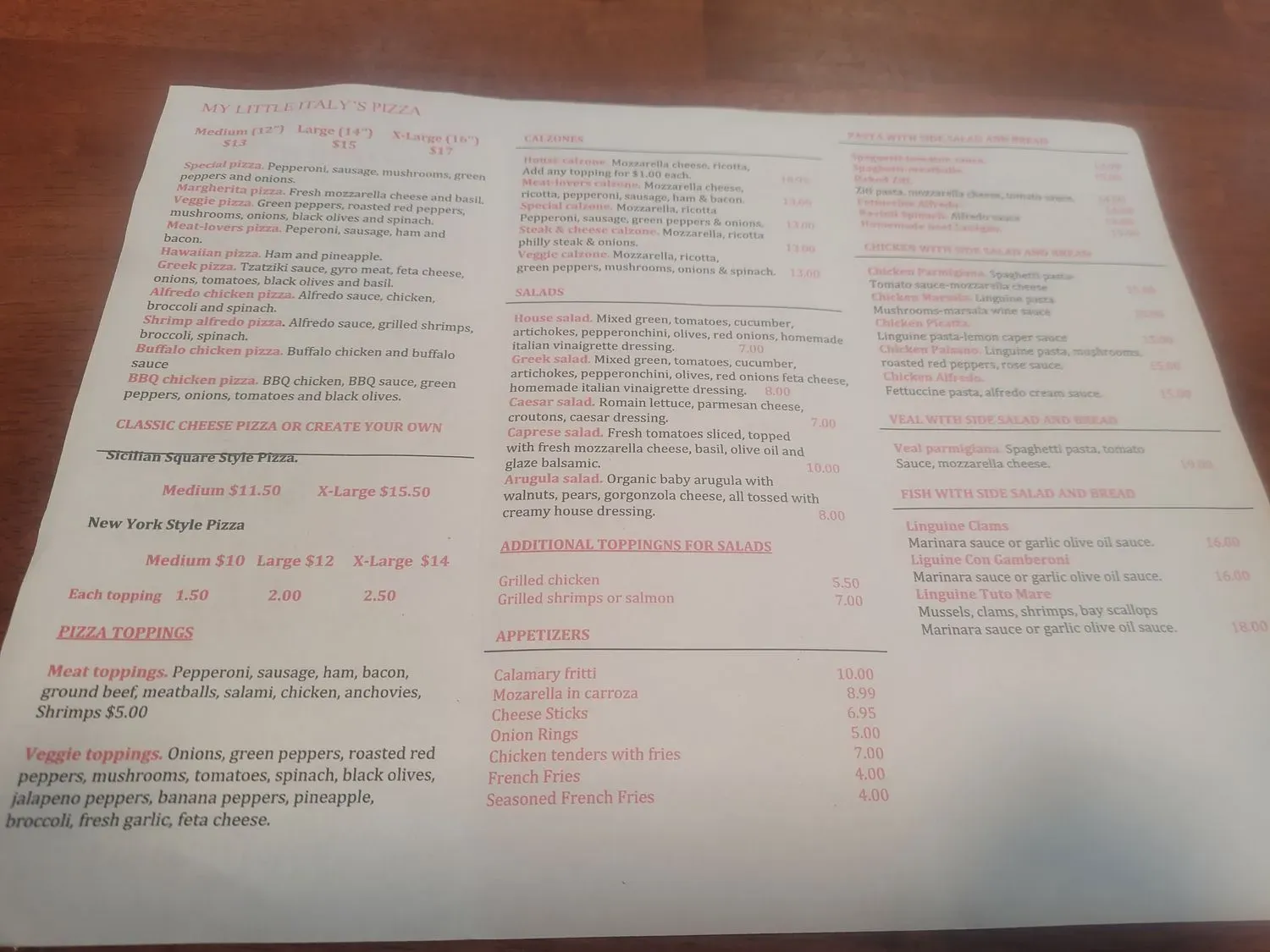 Menu 1