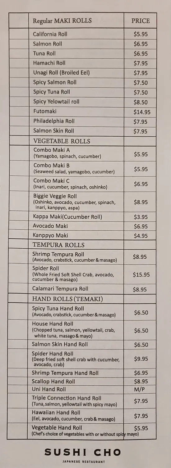 Menu 1