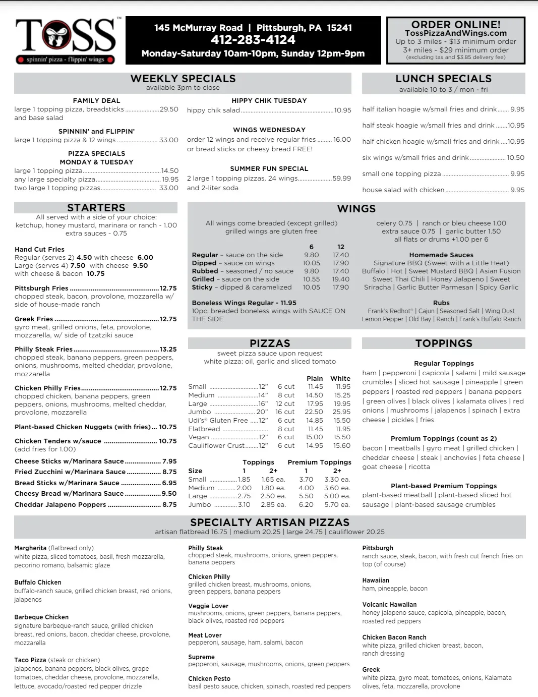 Menu 1