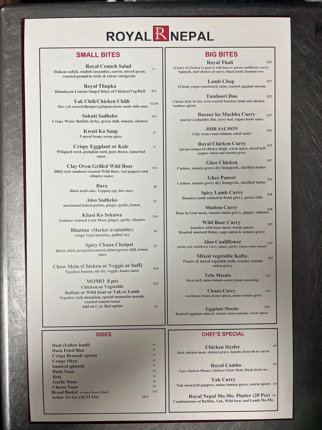 Menu 2