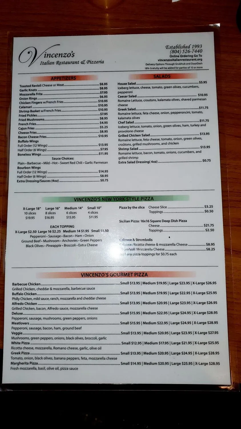 Menu 4