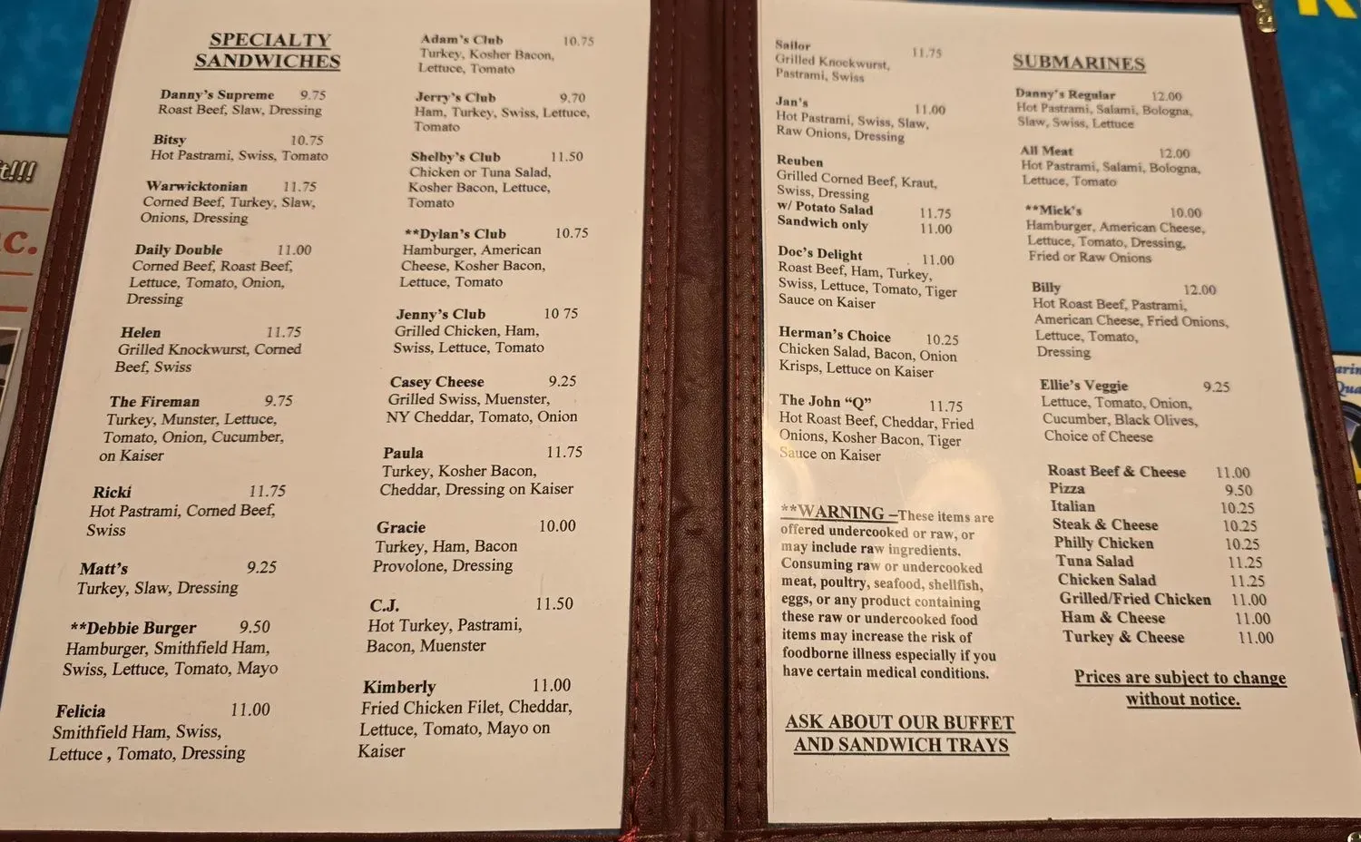 Menu 2