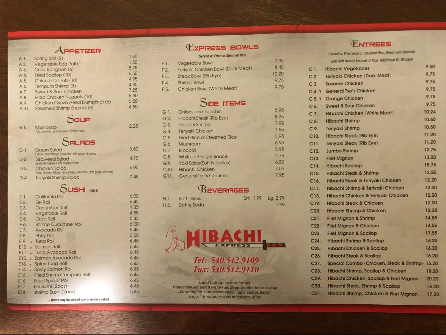 Menu 3