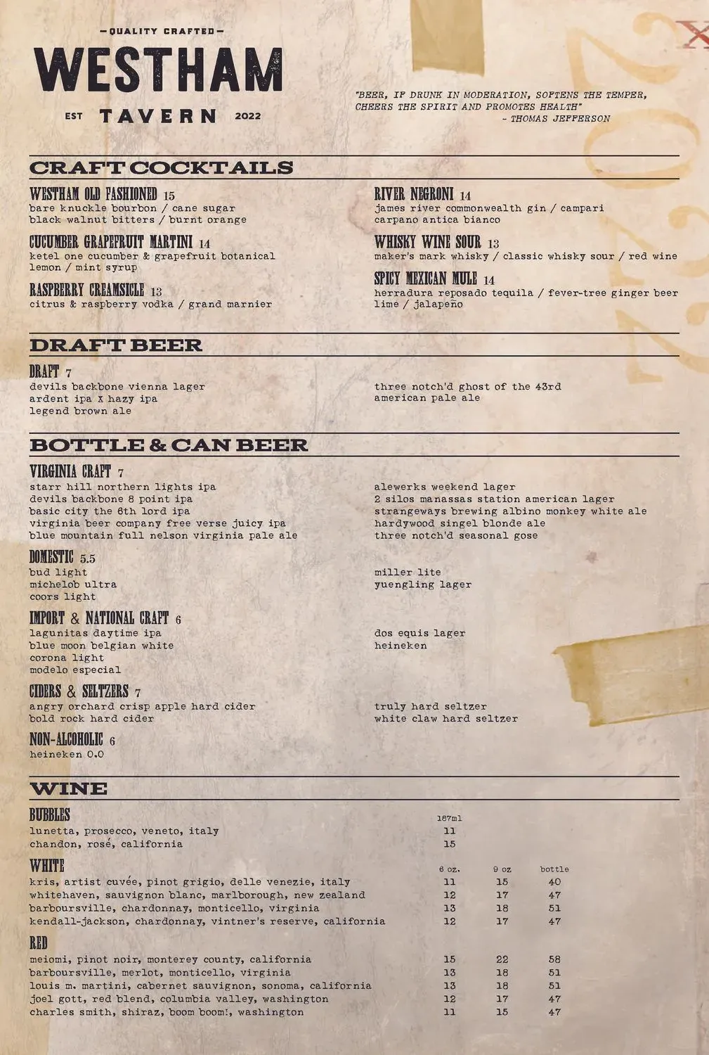 Menu 2