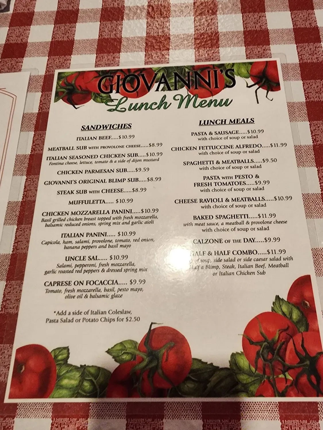 Menu 1