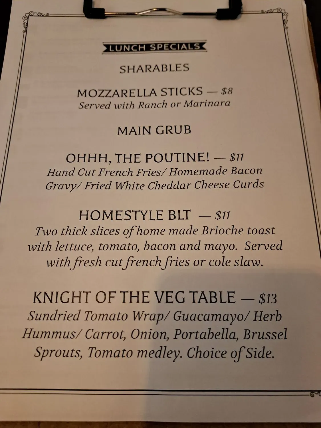 Menu 1