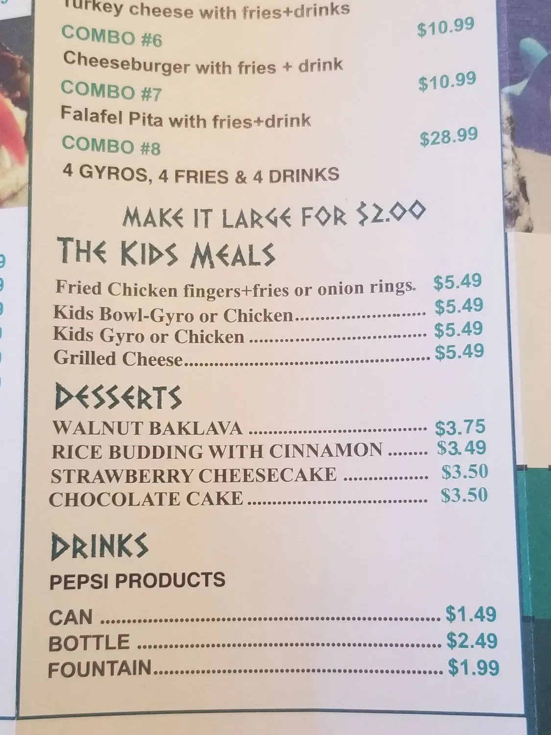 Menu 3