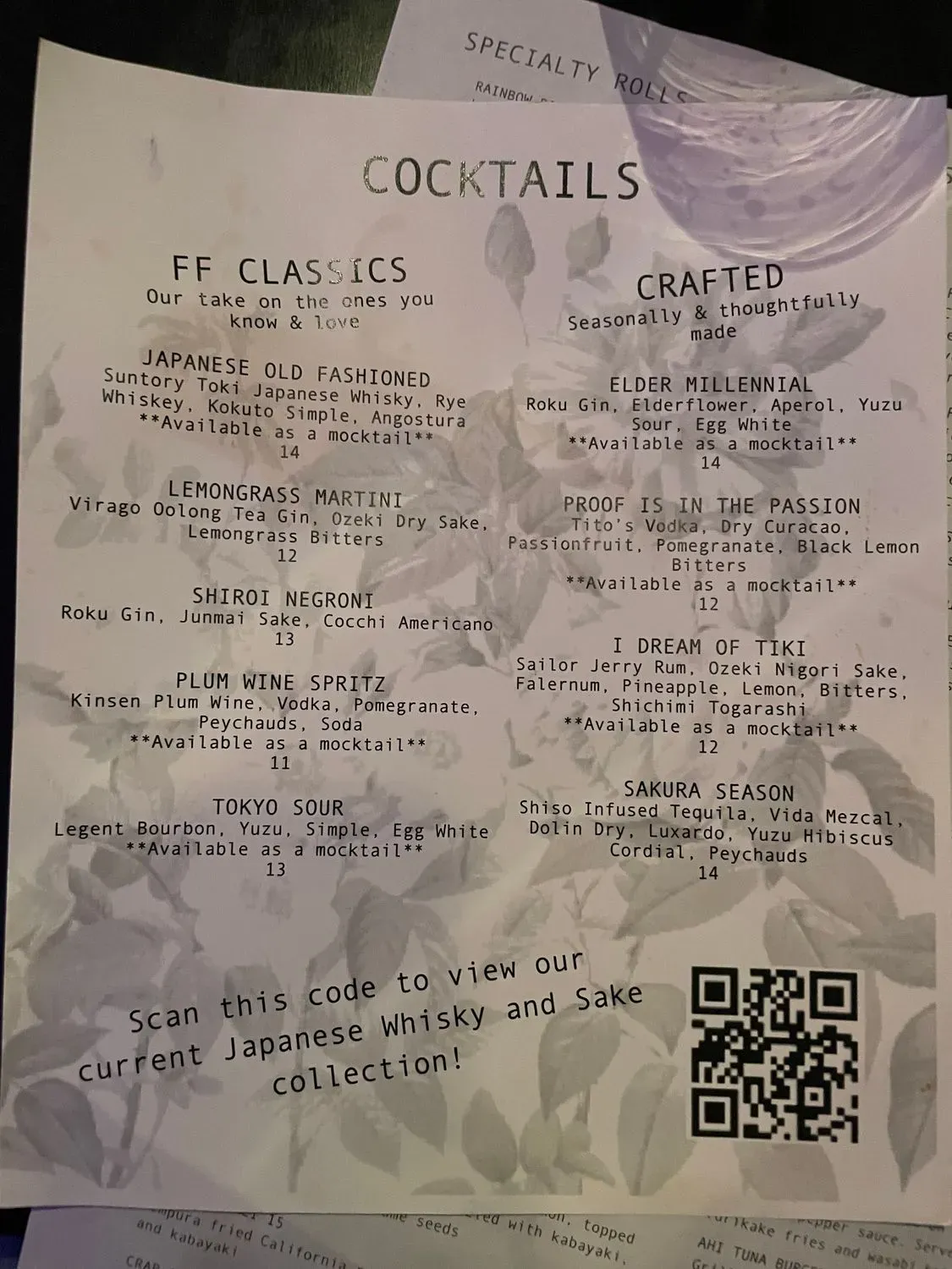 Menu 6