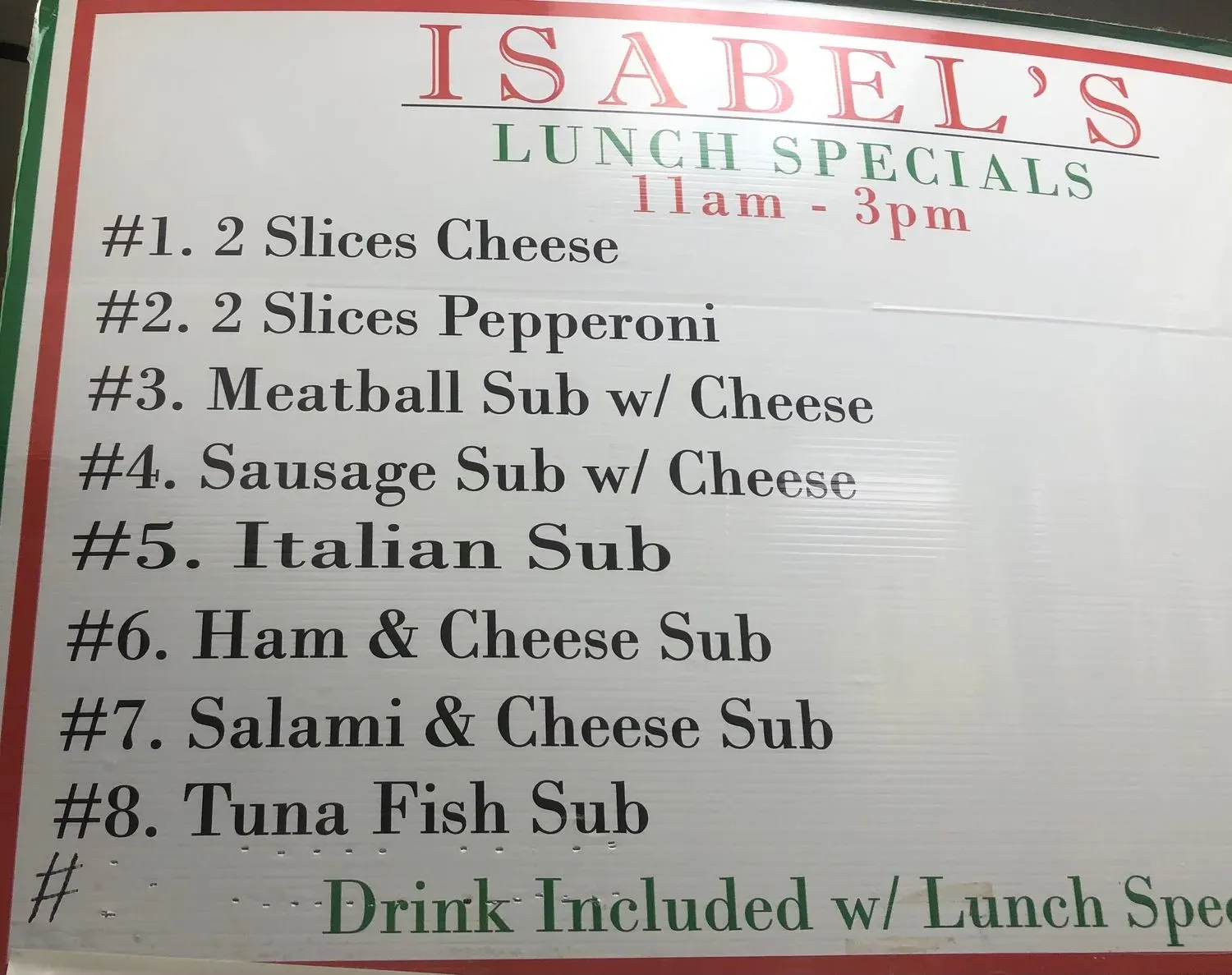 Menu 5