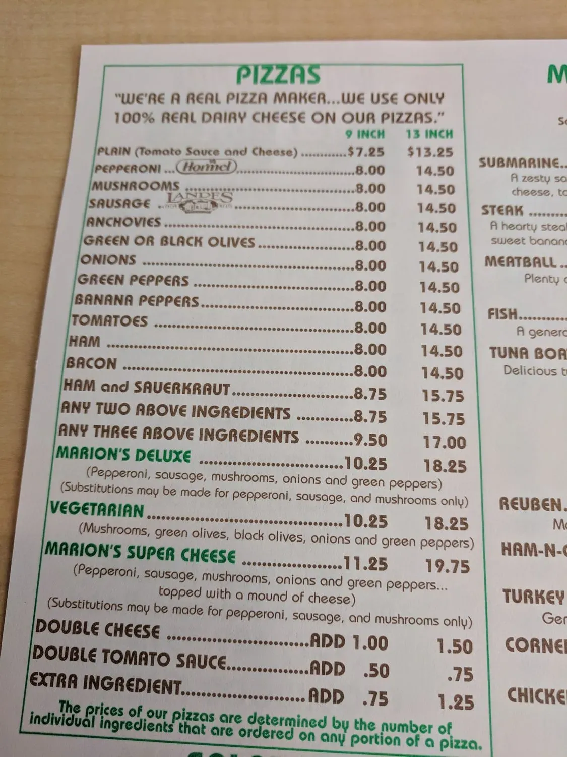 Menu 6