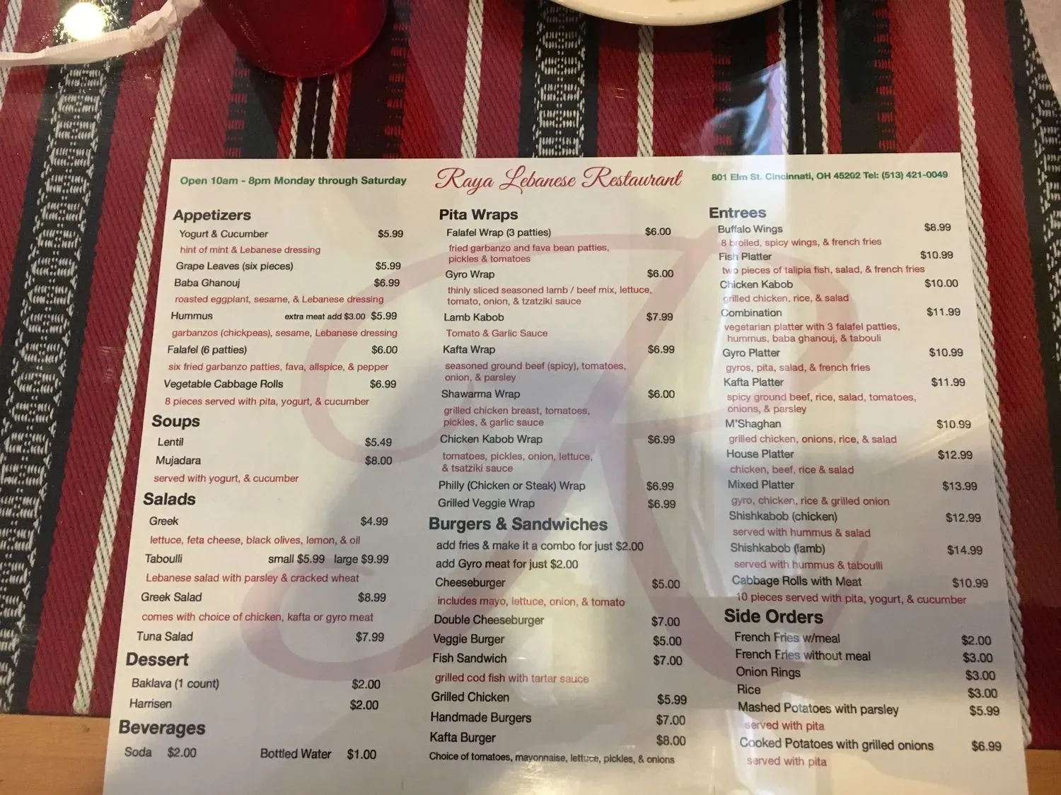 Menu 6