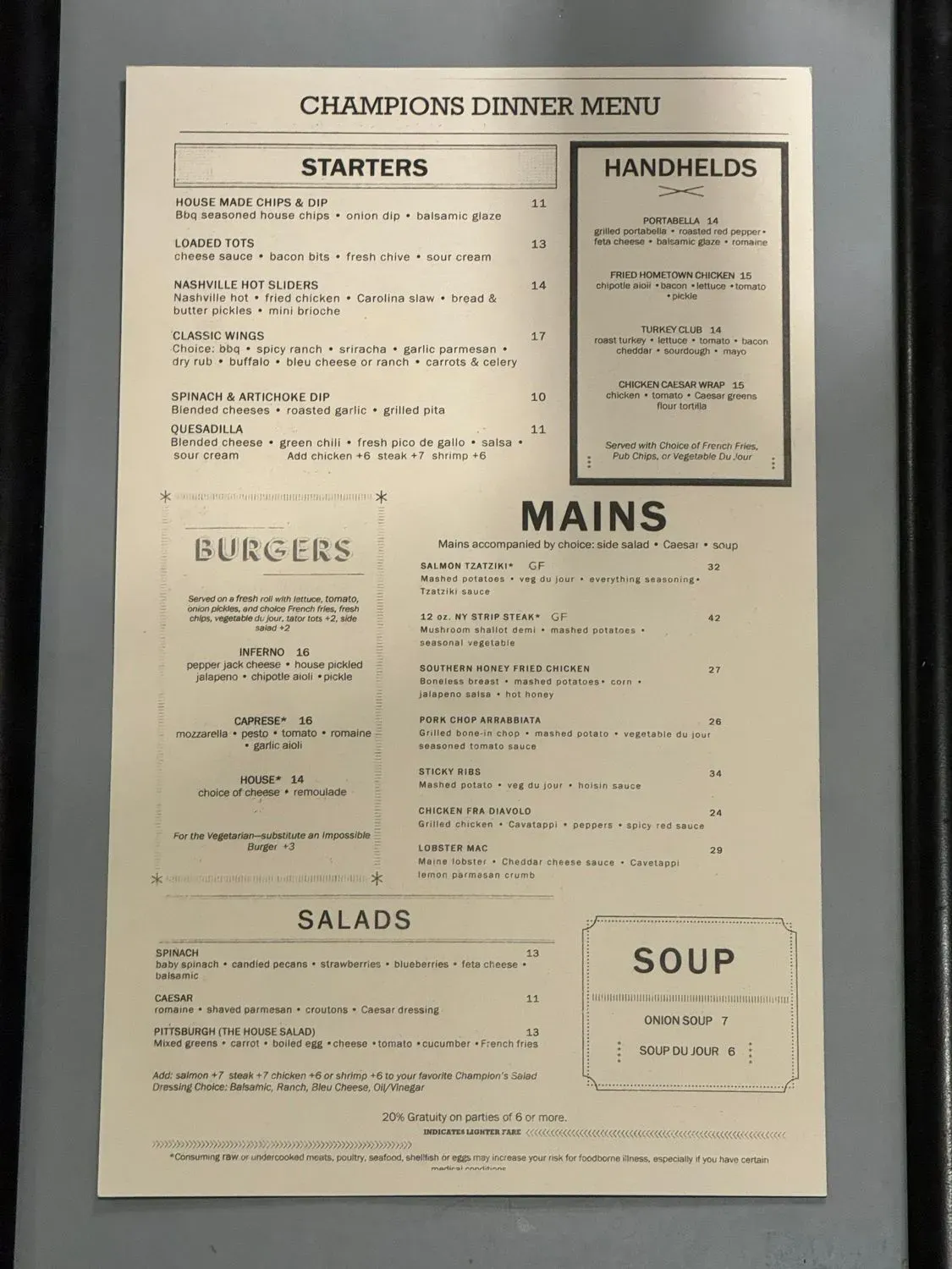 Menu 1