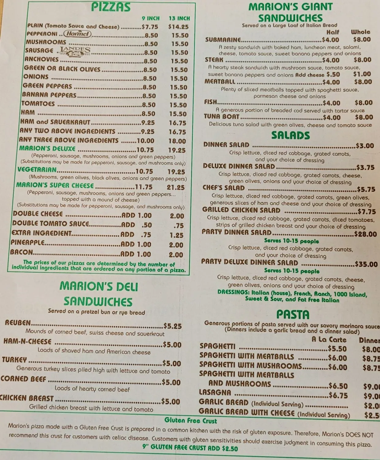 Menu 4