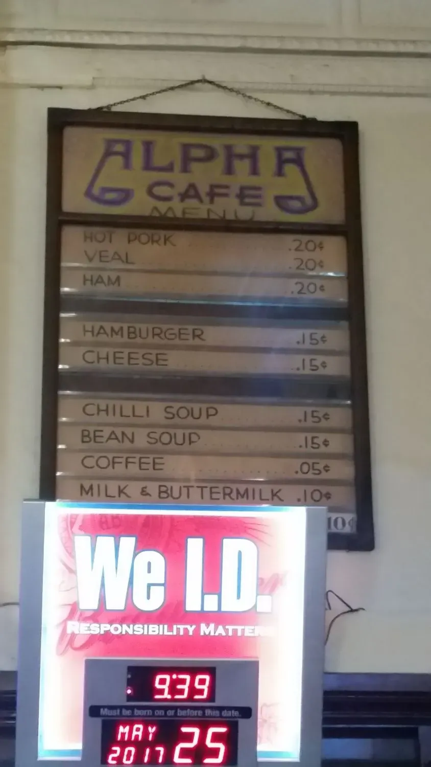 Alpha Cafe Menu - Updated October 2025