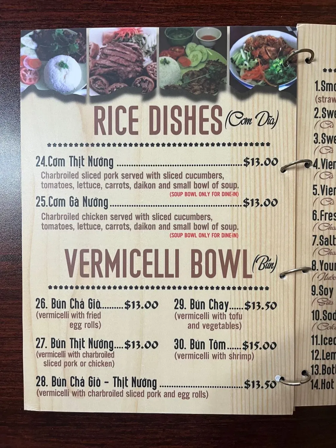 Menu 5