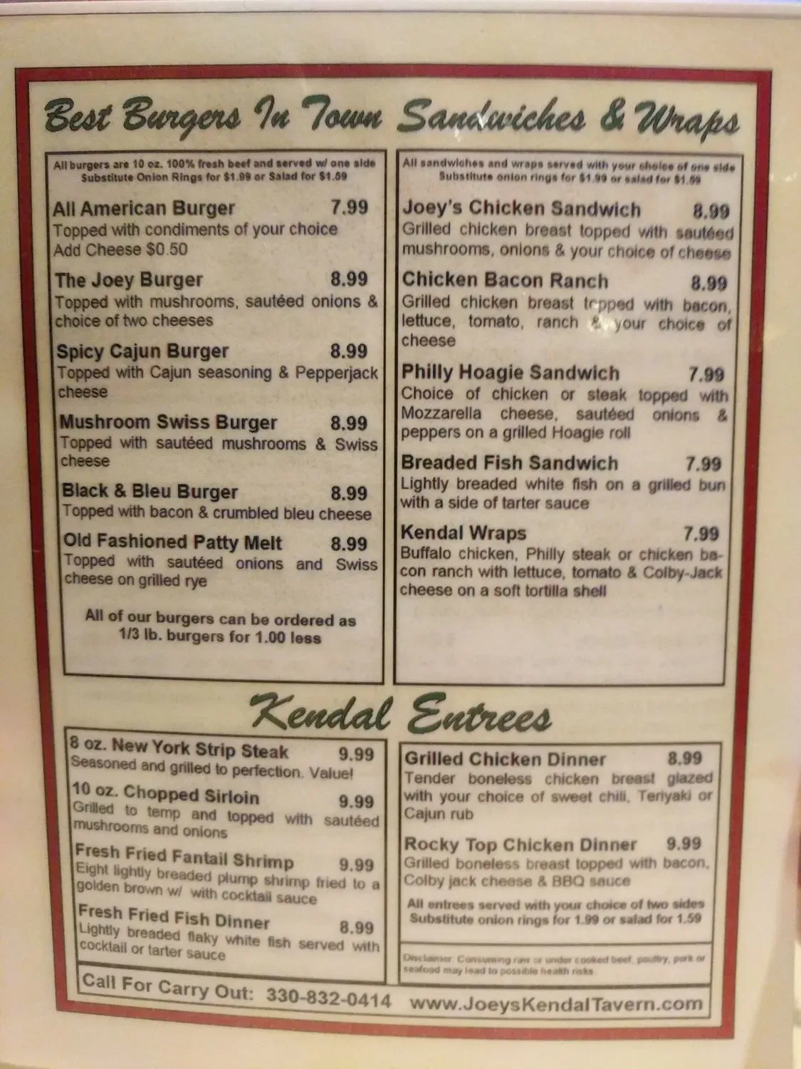 Menu 5