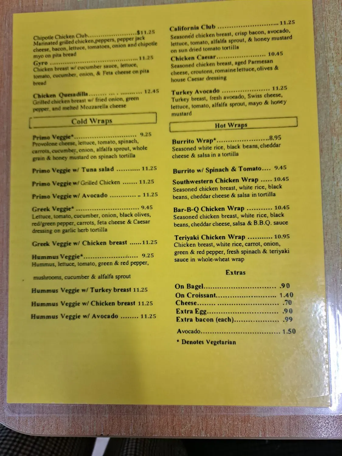 Menu 4