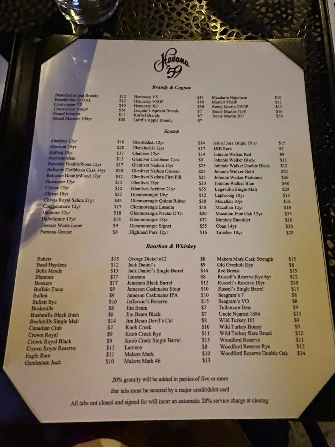 Menu 6