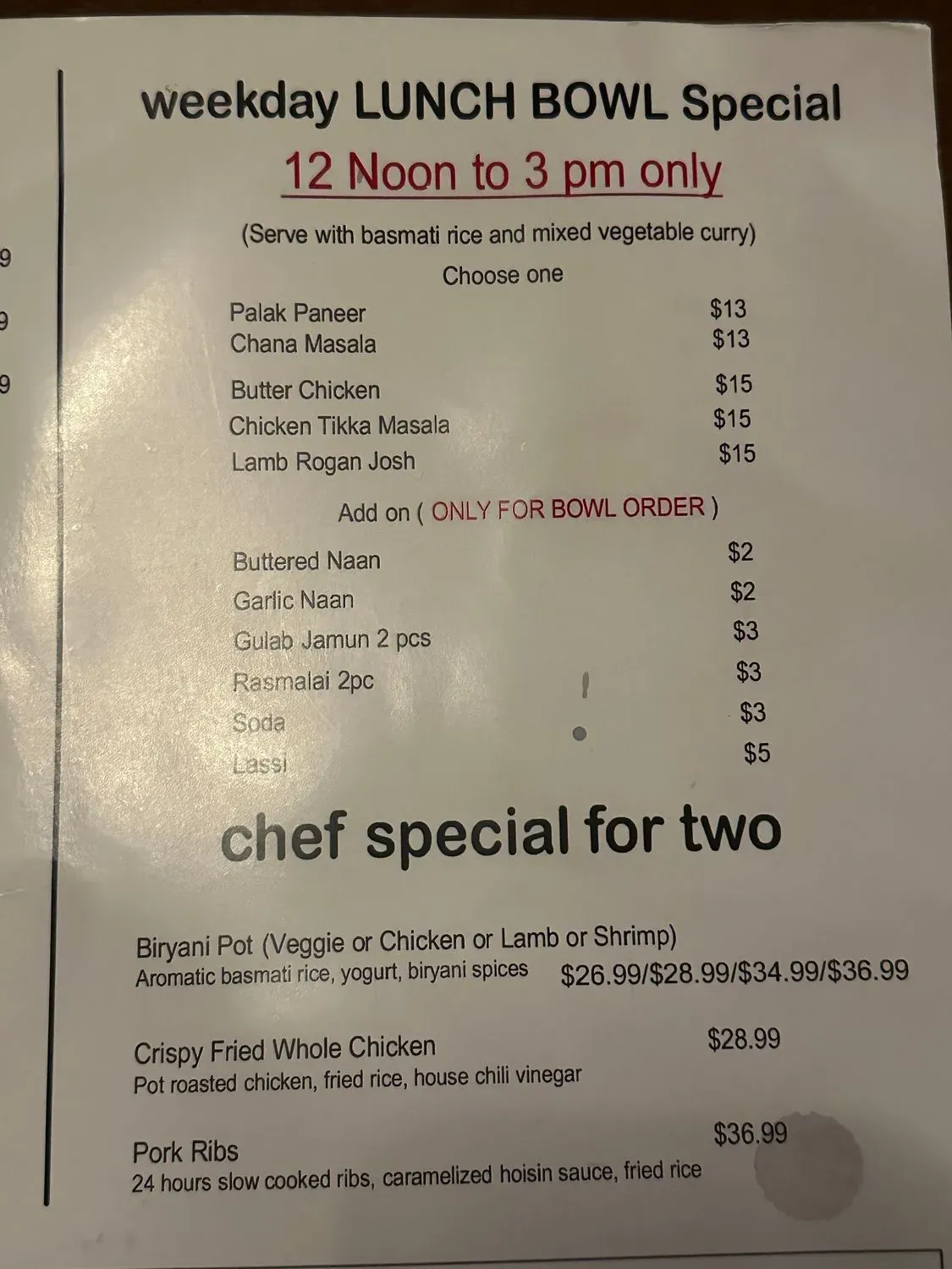 Menu 5