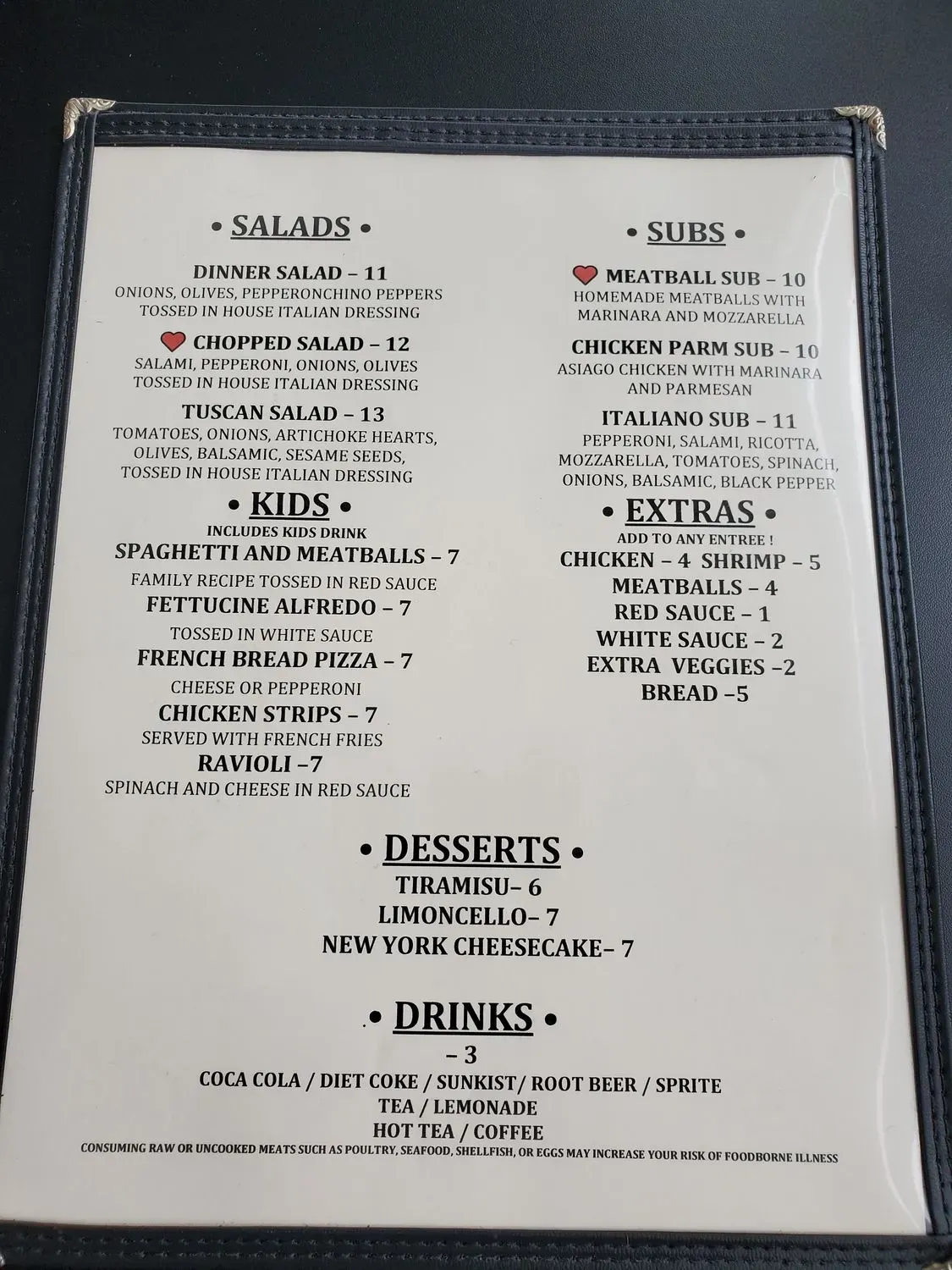 Menu 1