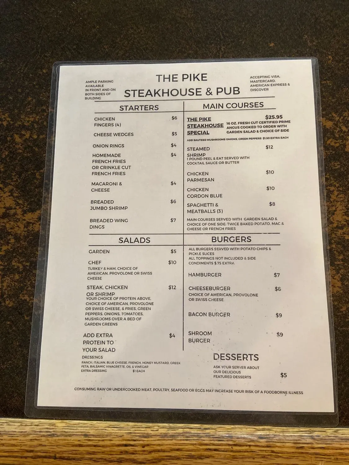 Menu 5