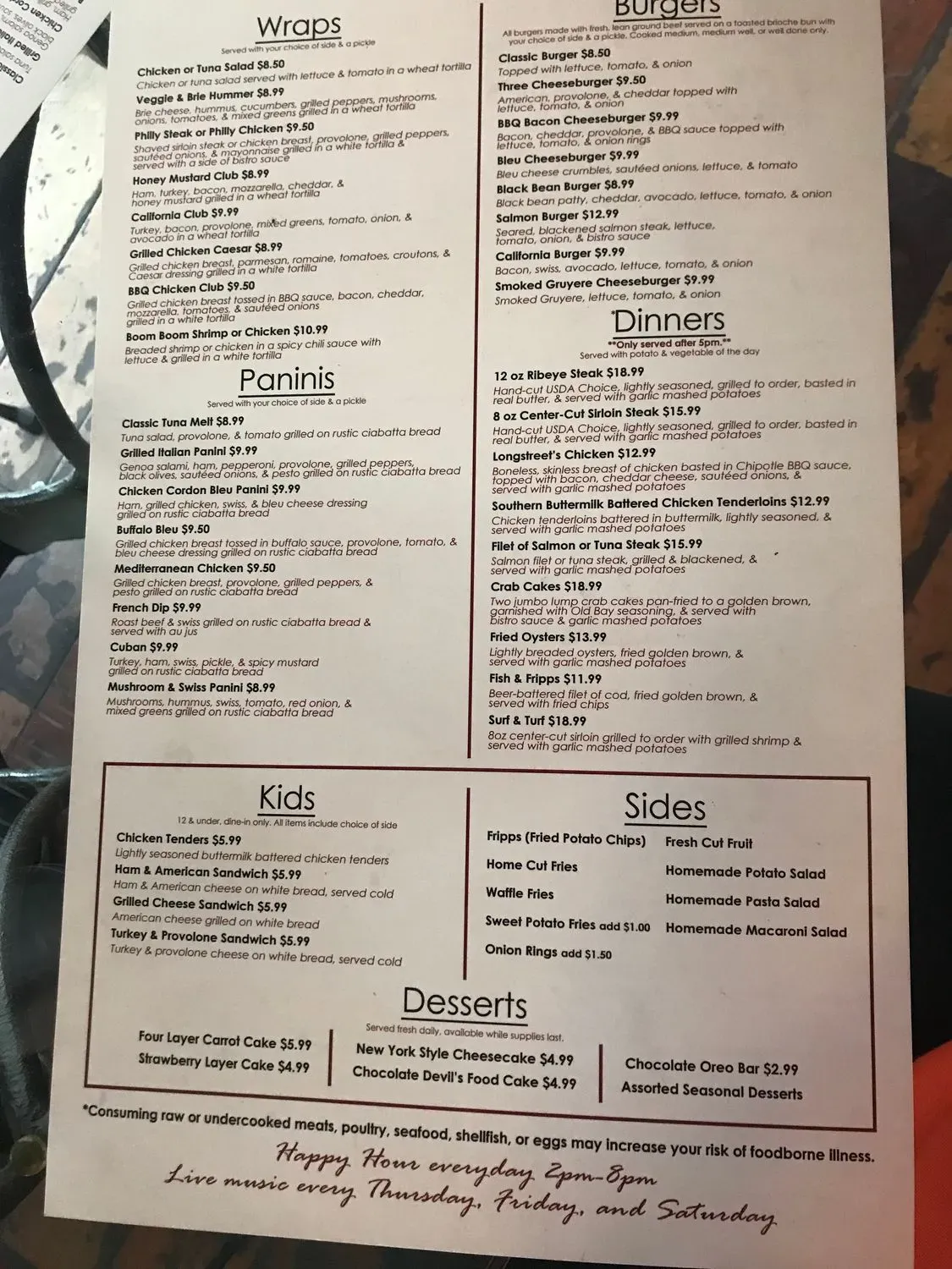 Menu 6