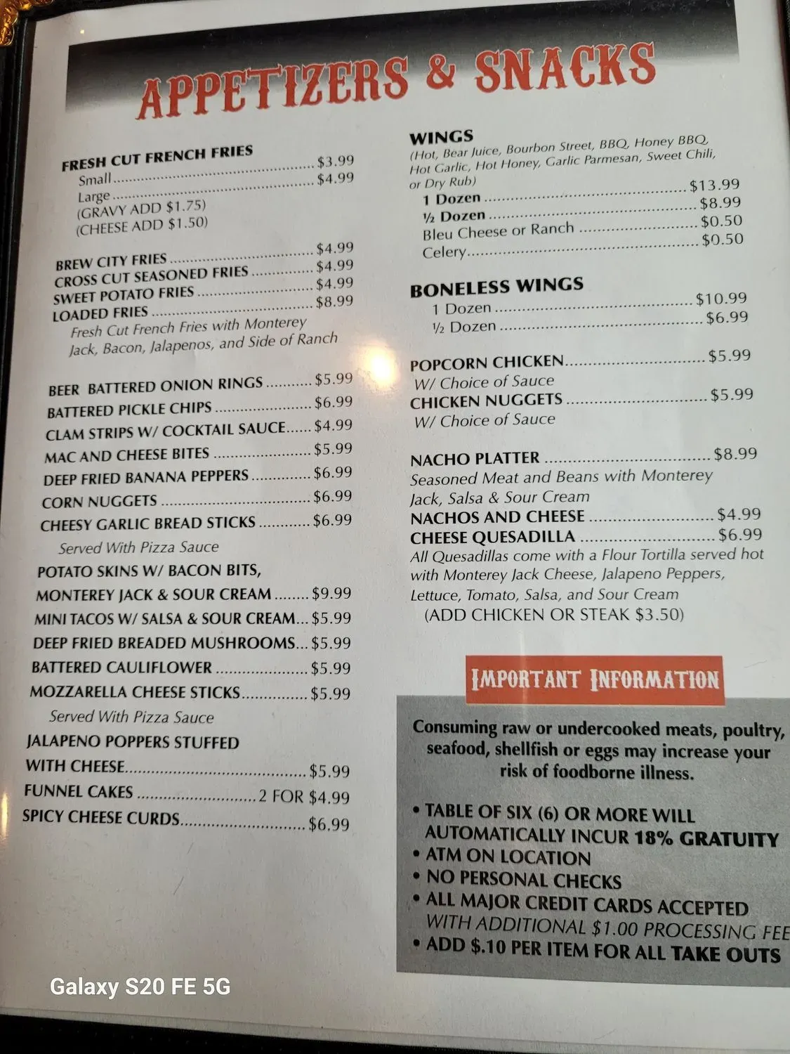 Menu 4