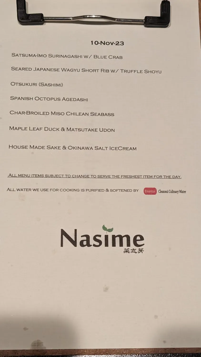 Menu 6