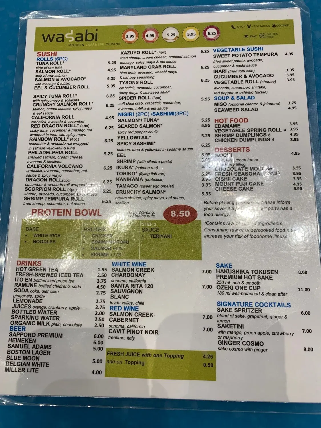 Menu 6