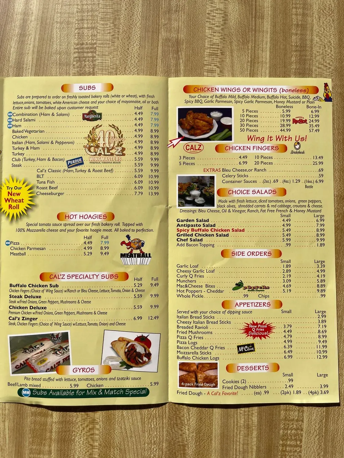 Menu 2