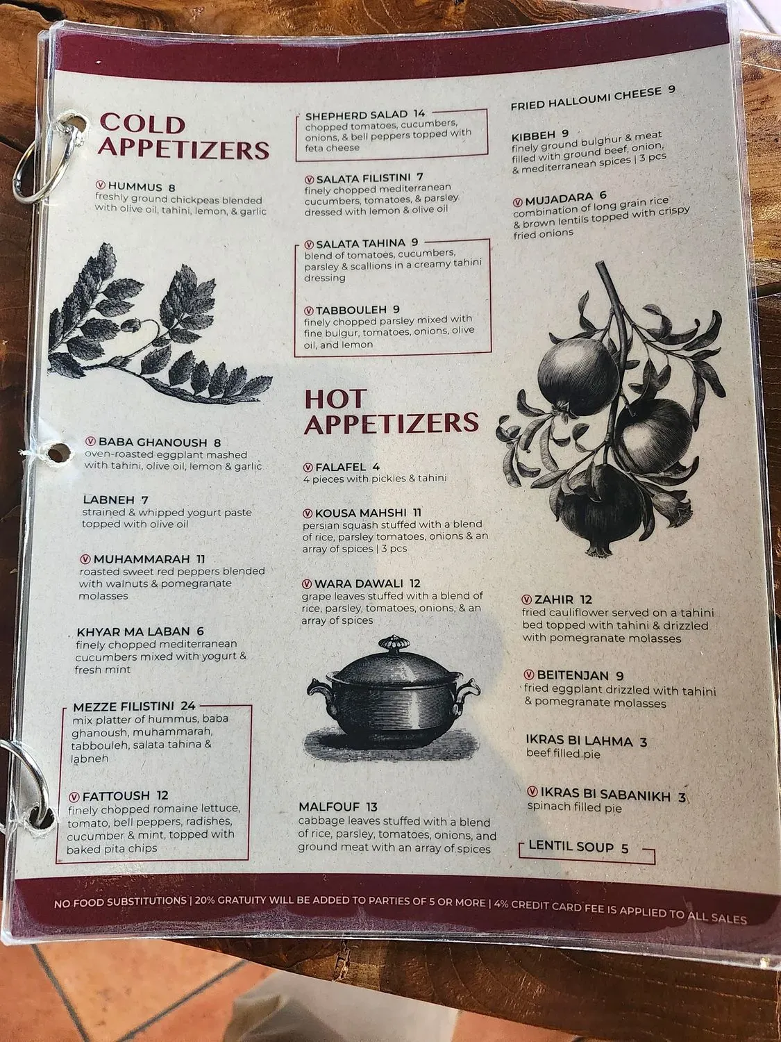 Menu 1