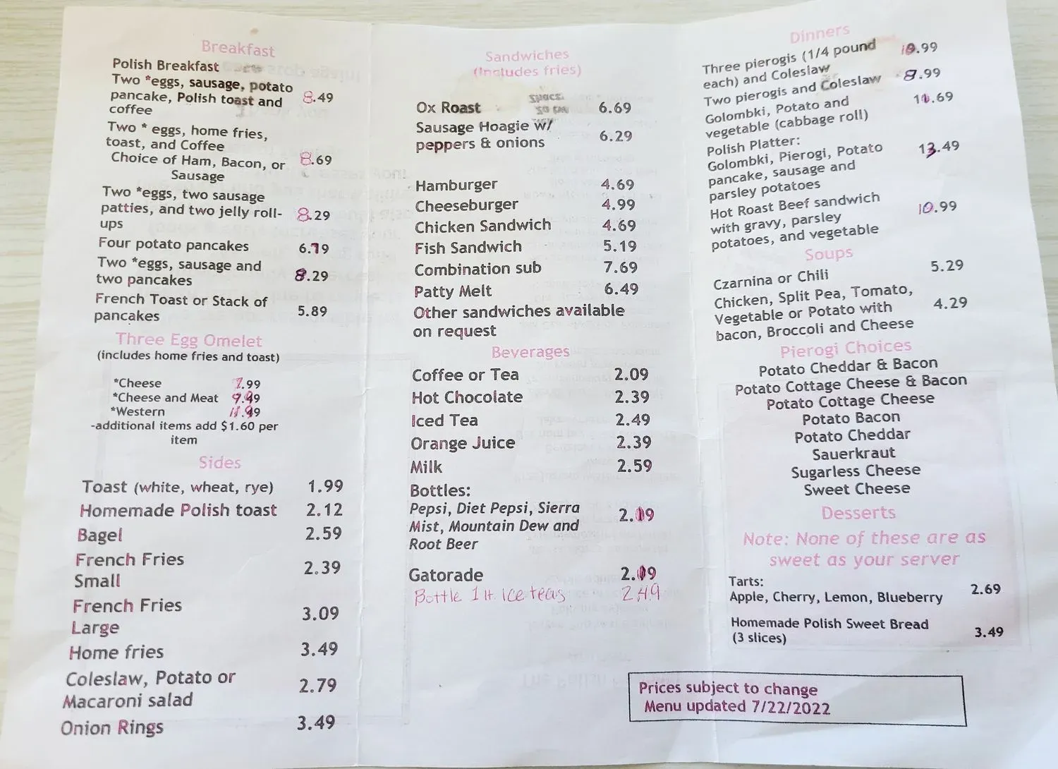 Menu 1