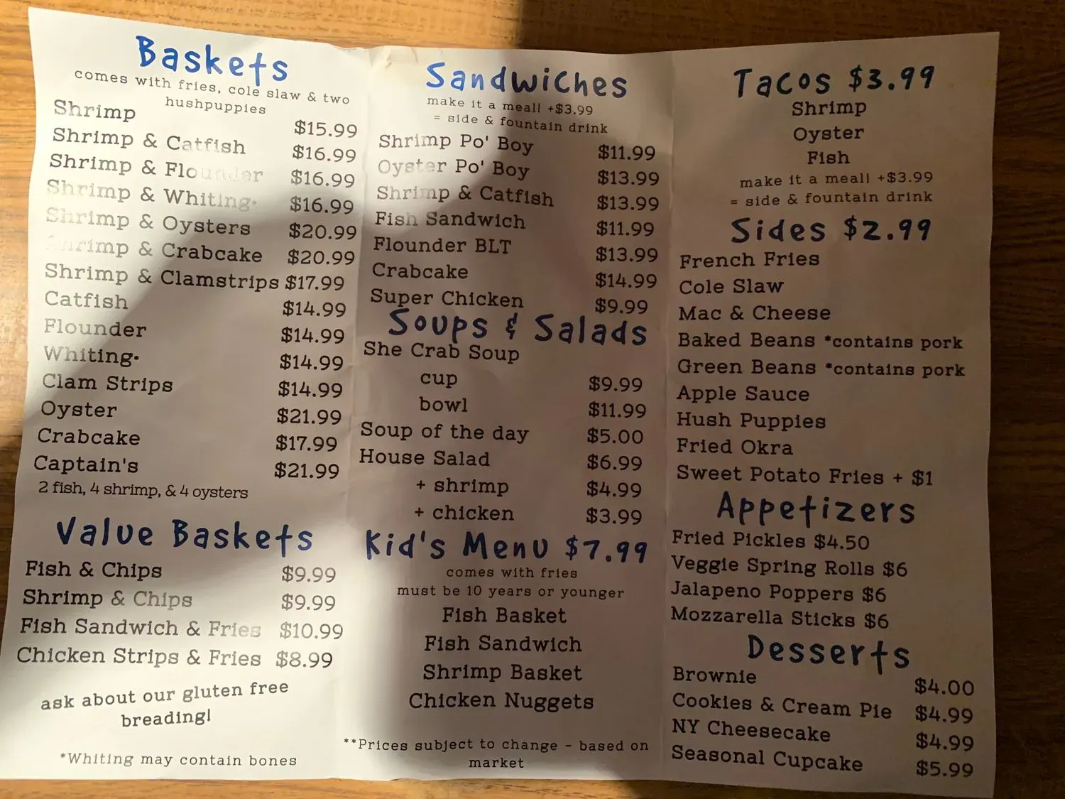 Menu 3