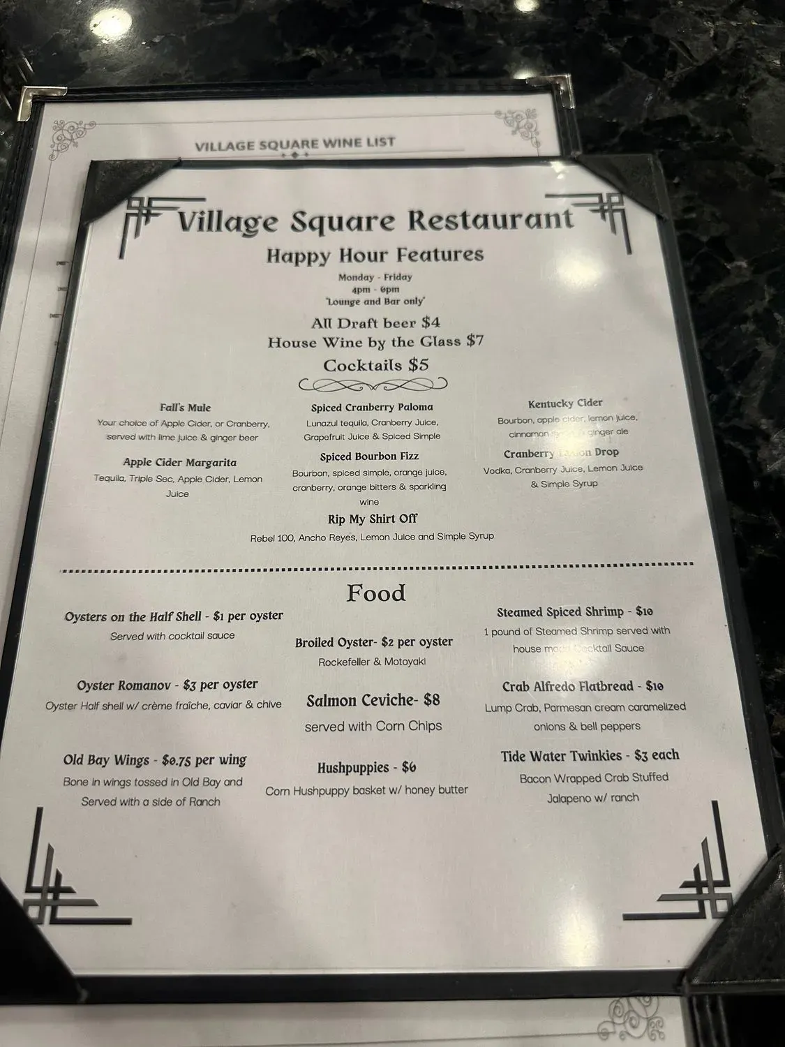 Menu 5