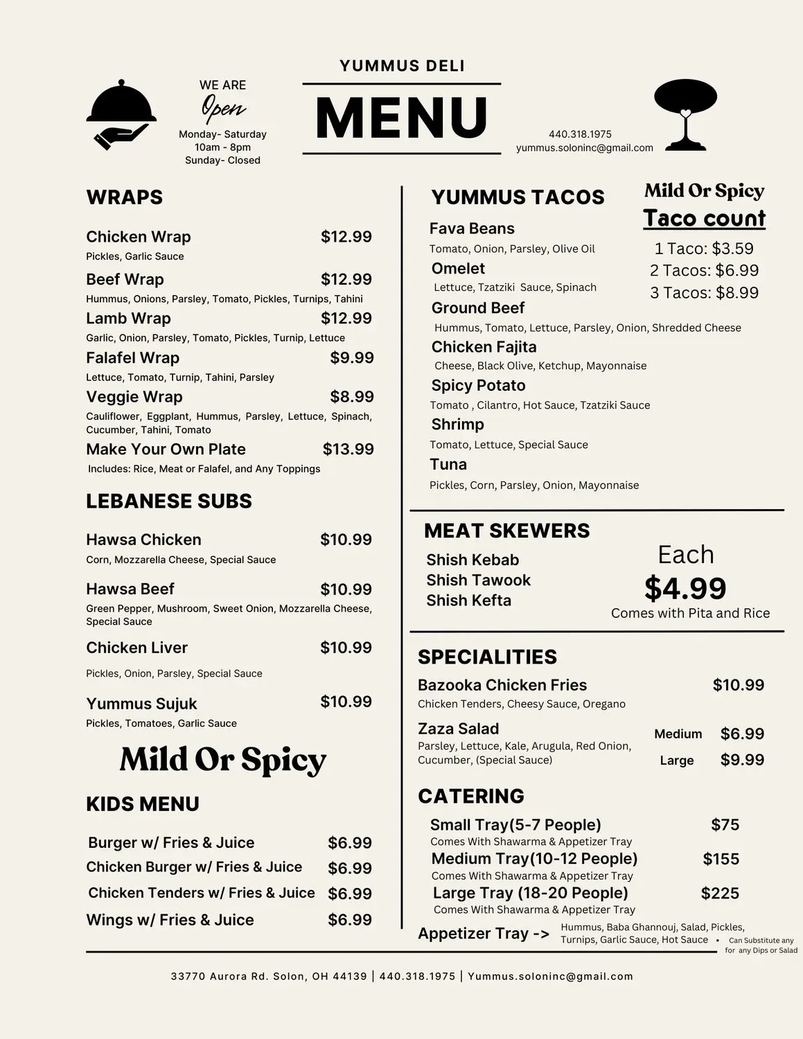 Menu 1