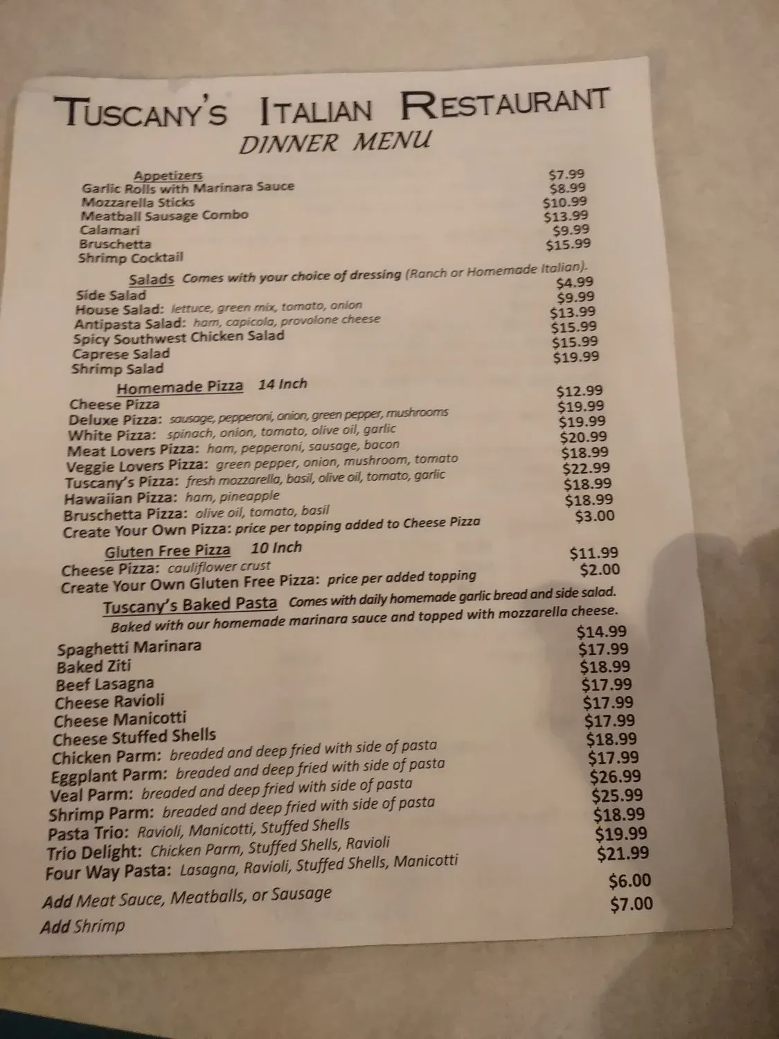 Menu 5