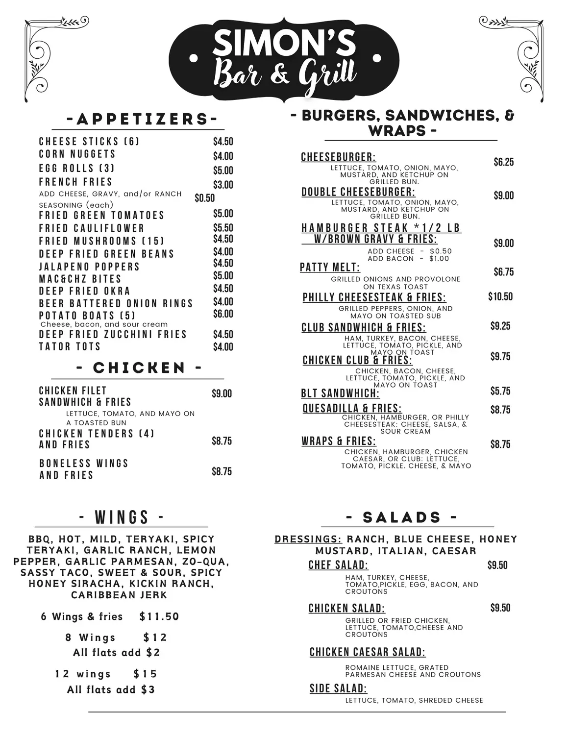 Menu 1