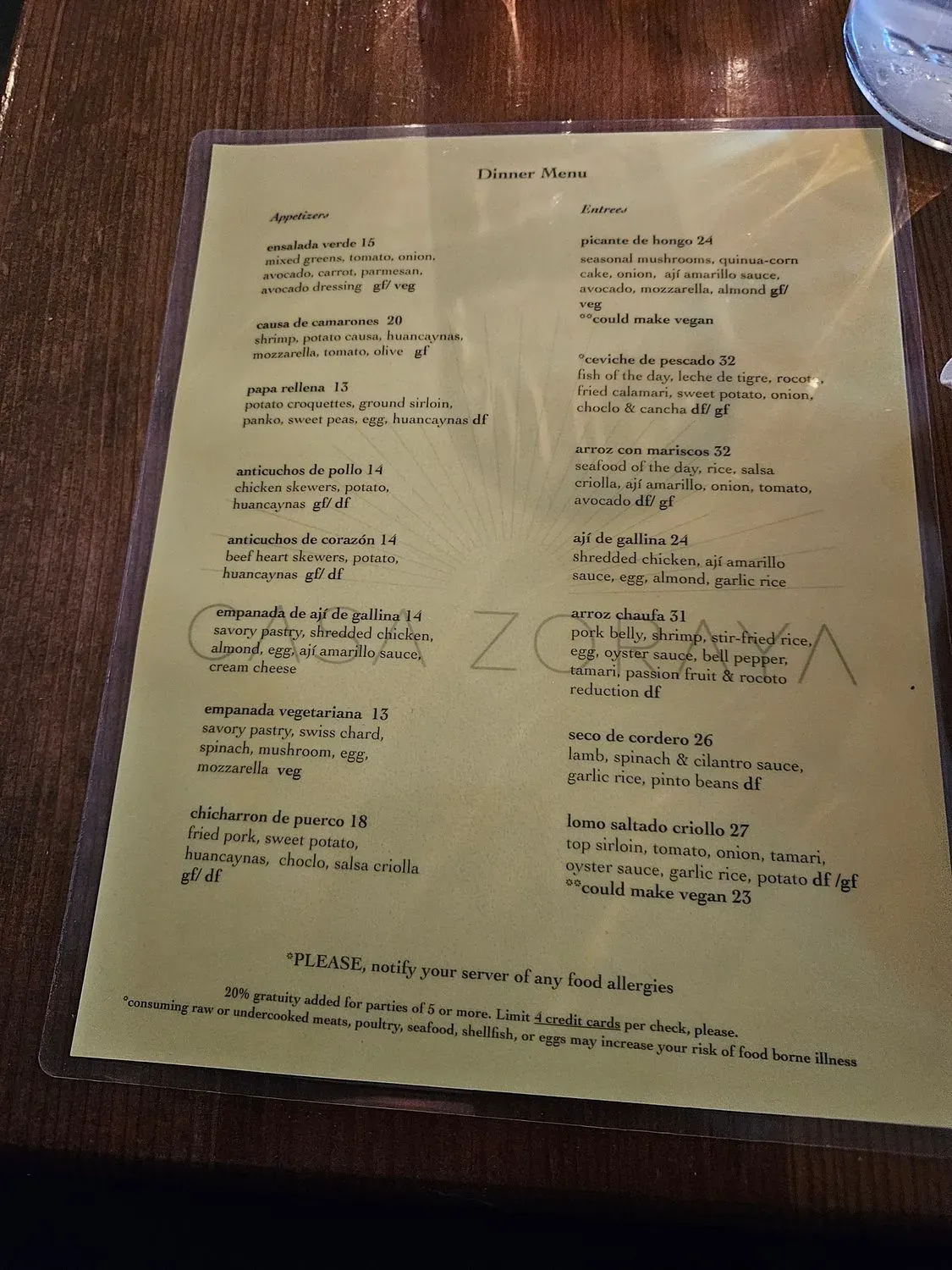 Menu 4