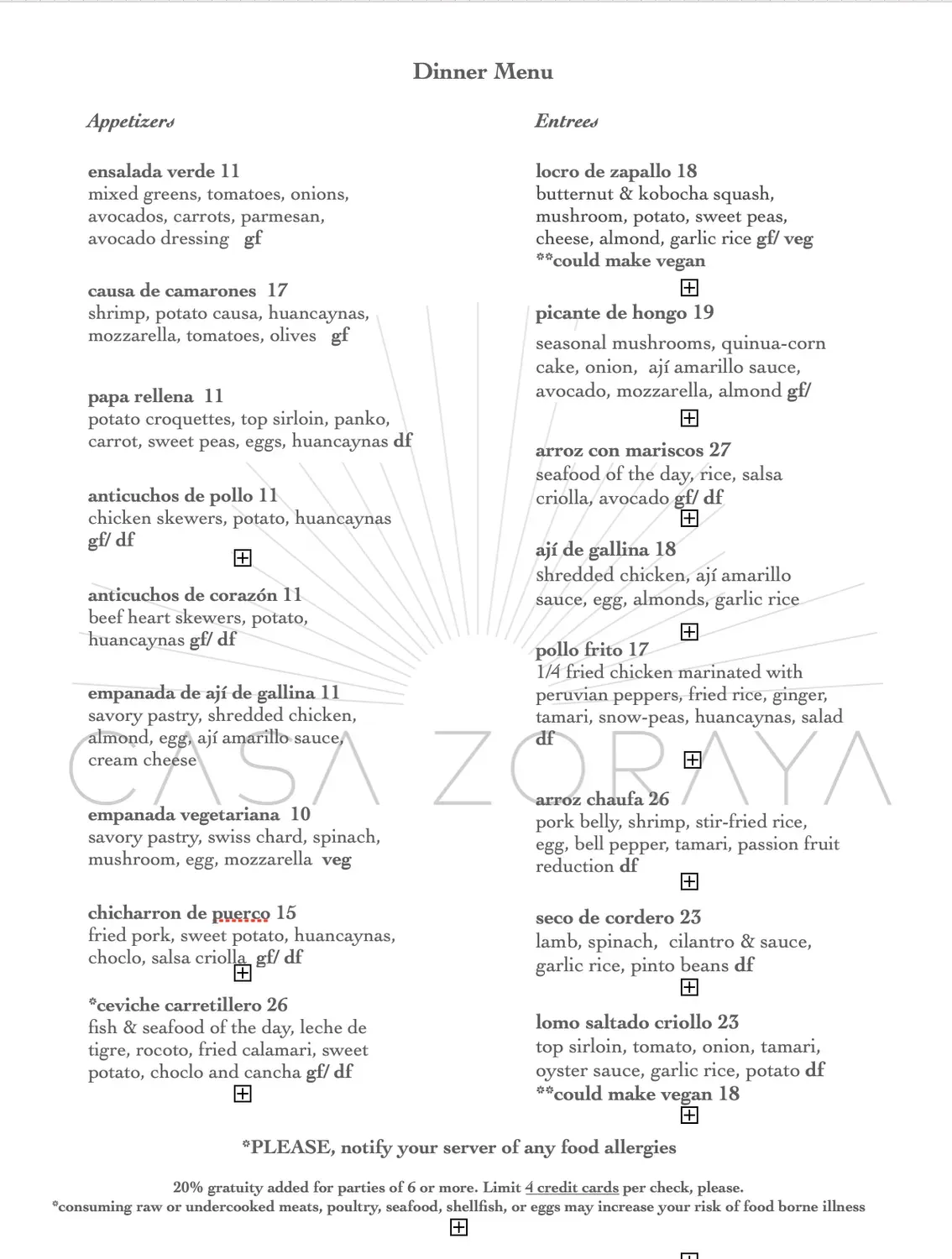 Menu 1