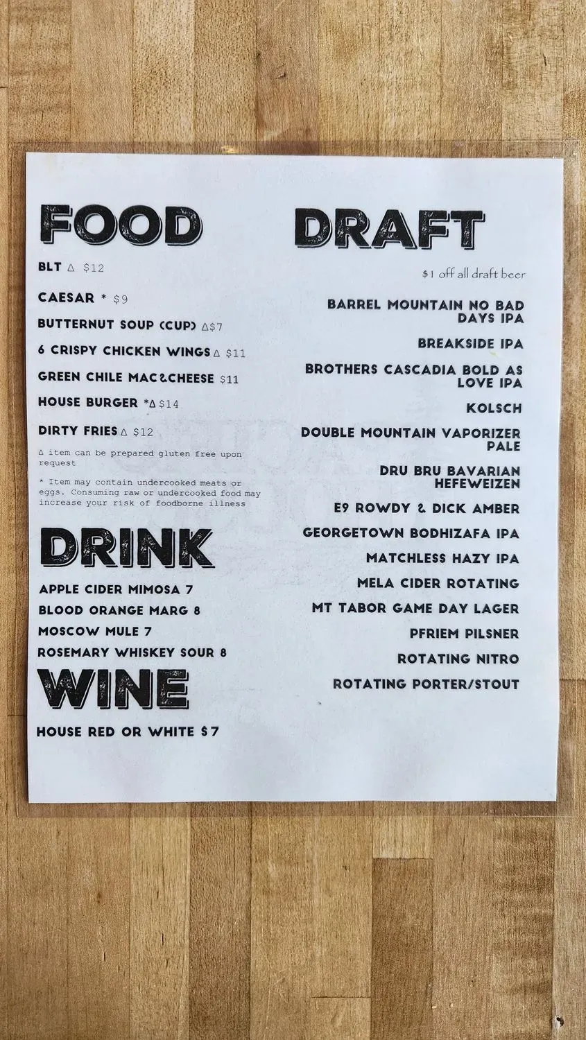 Menu 5