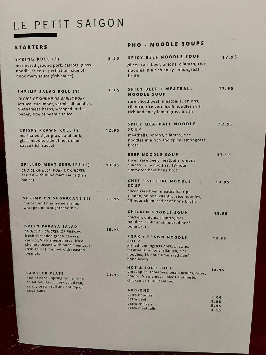 Menu 1