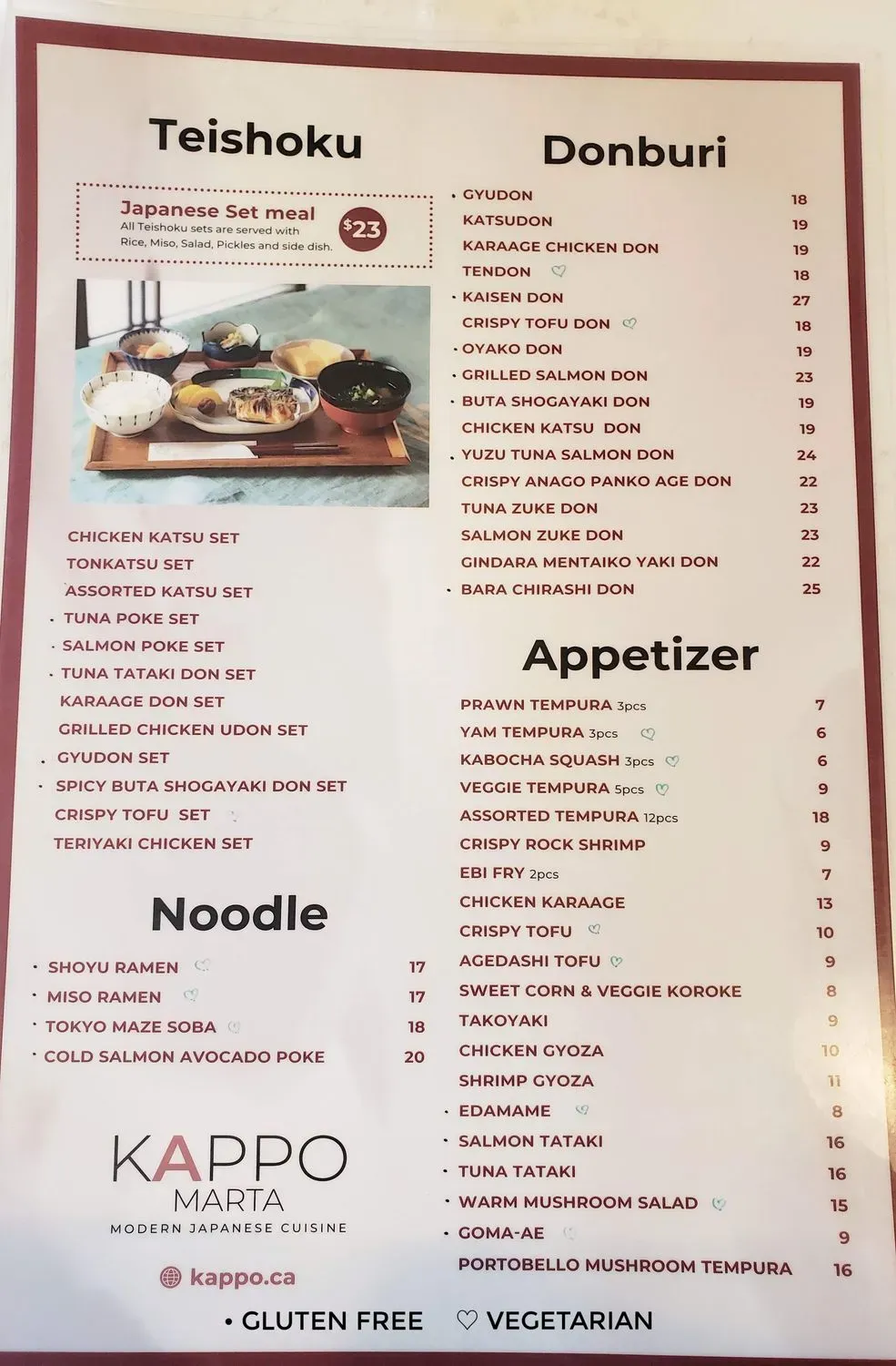 Menu 2