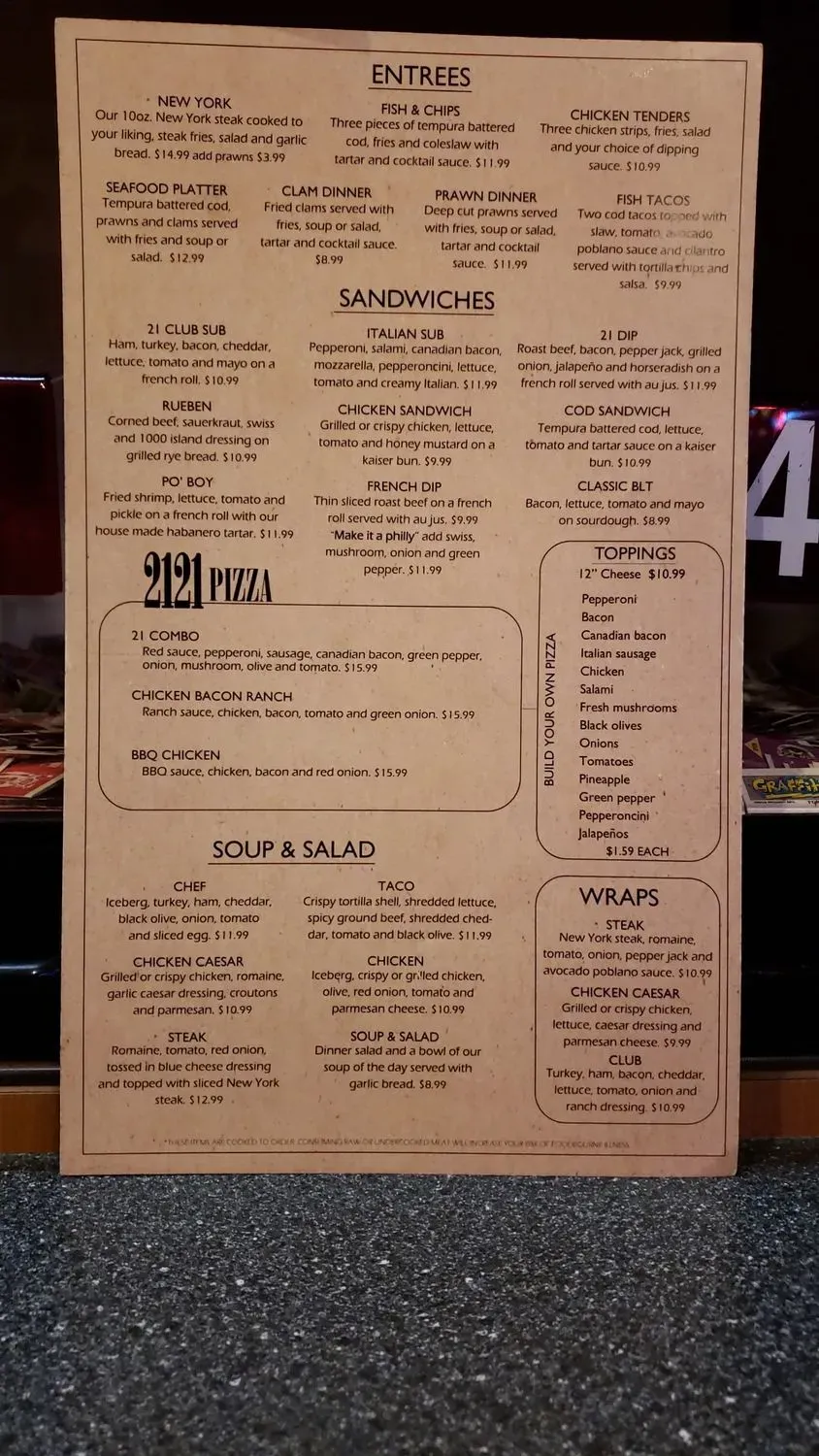 Menu 5