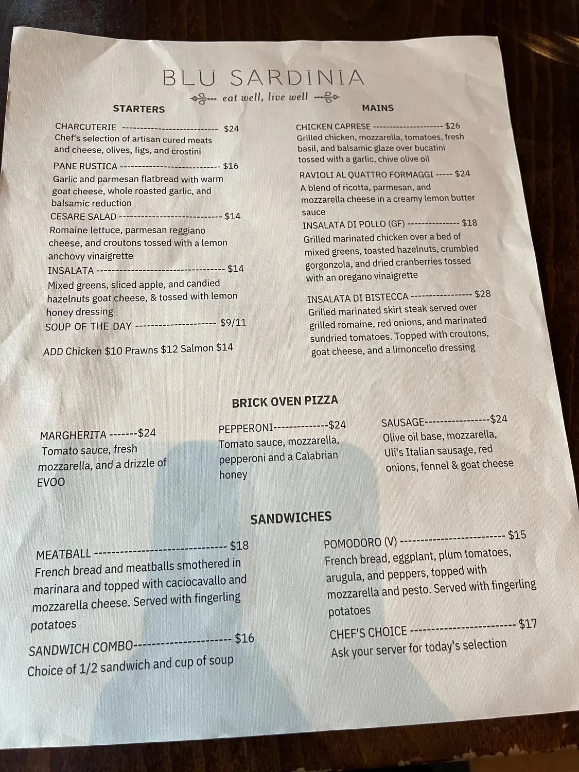 Menu 1