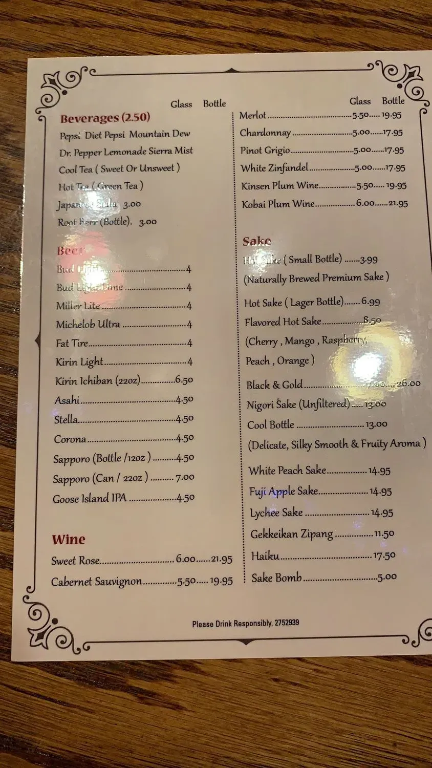 Menu 2