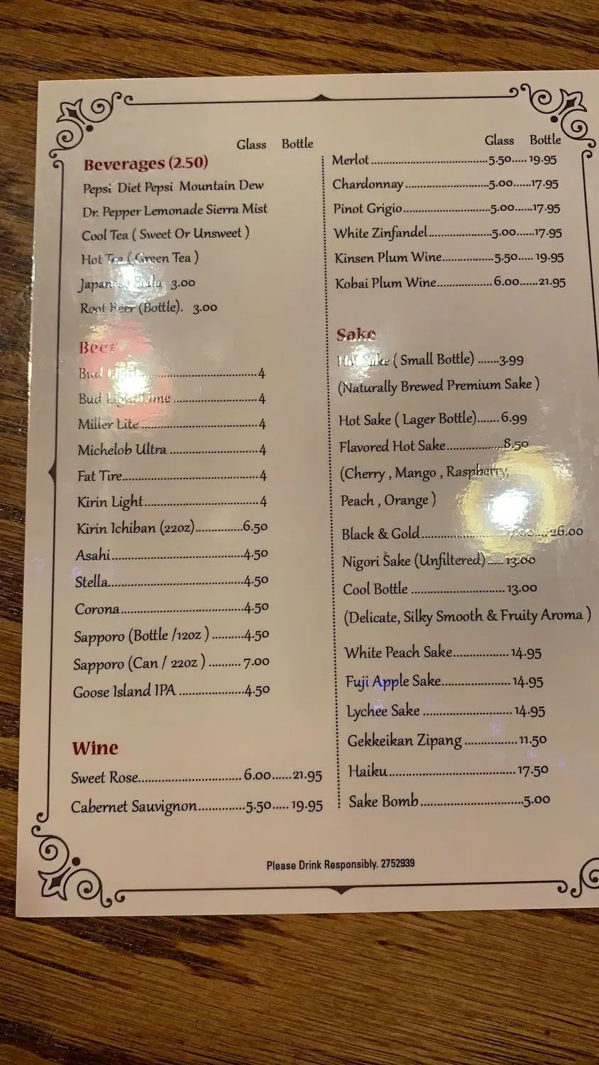 Menu 2