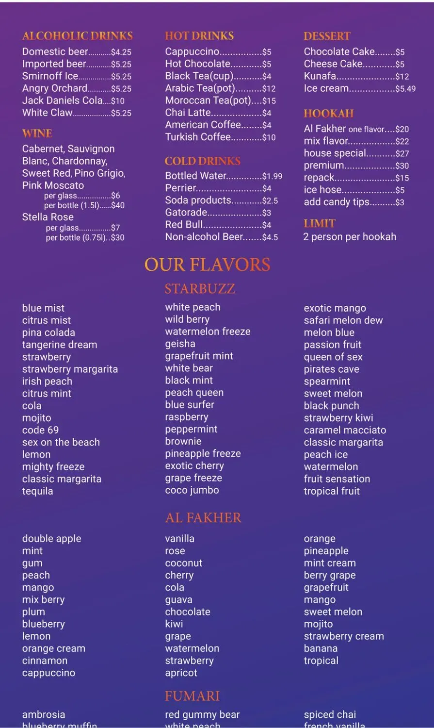 Menu 1