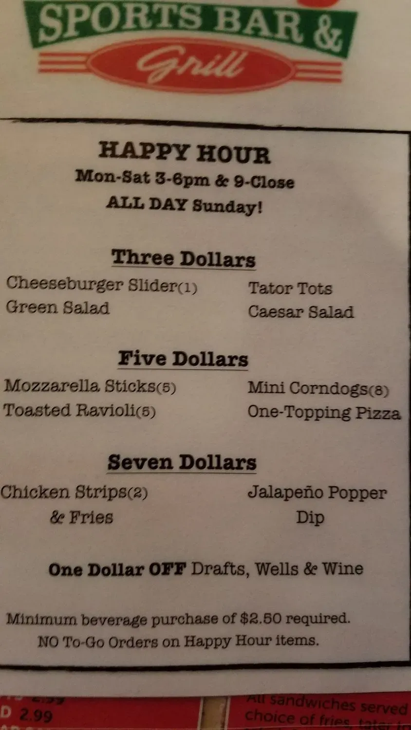 Menu 5