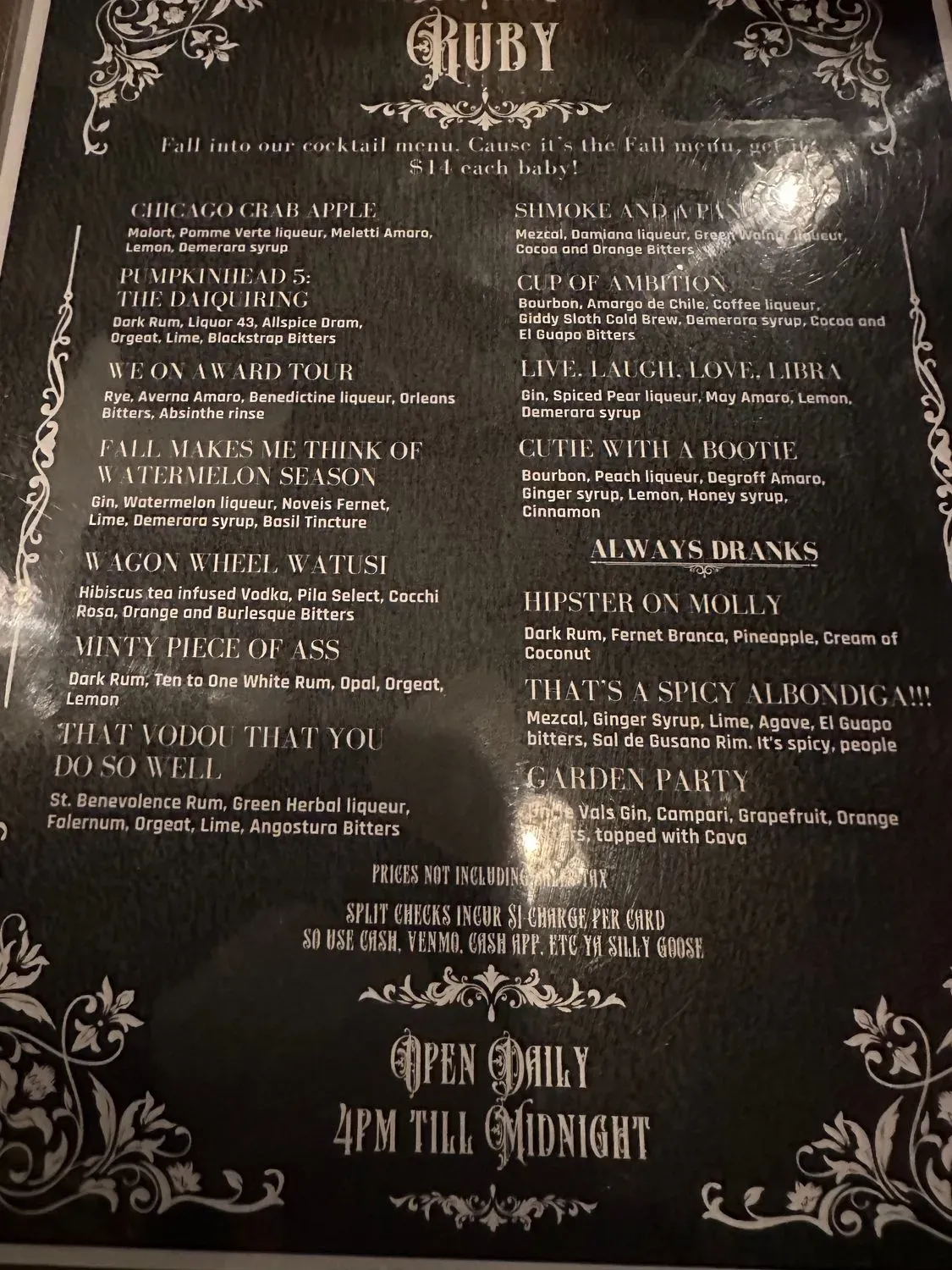 Menu 5