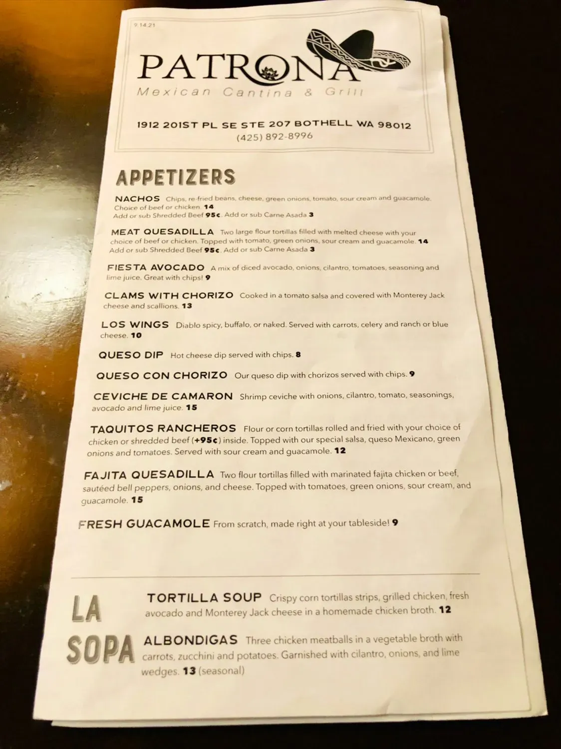 Menu 2